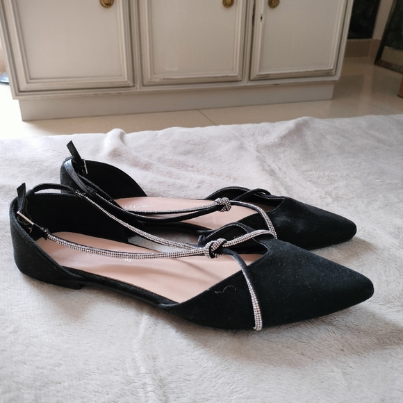 Embellished Faux Suede Pumps - Picture 10 of 16